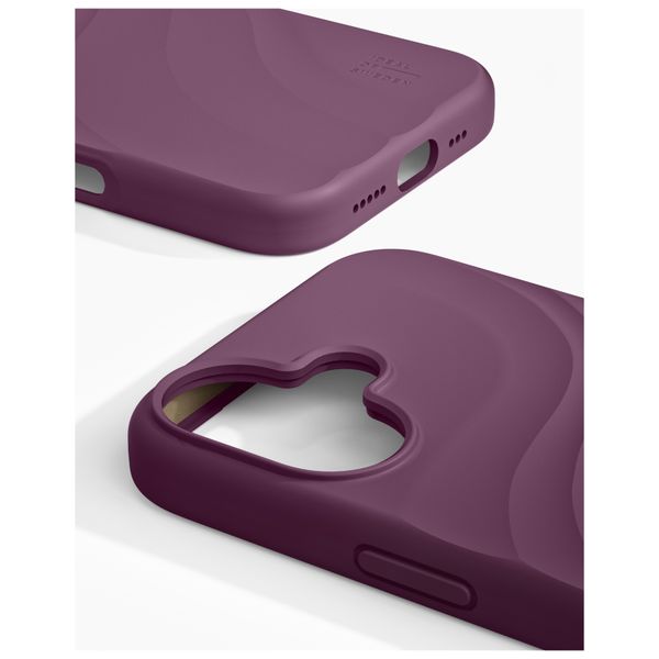 iDeal of Sweden Soft Swirl Silicone MagSafe Hülle Apple iPhone 16 - Velvet Plum