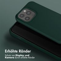 Selencia SilikonHülle mit abnehmbarem Band Apple iPhone 15 Pro - Dunkelgrün