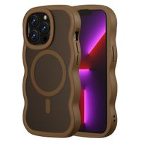 Selencia Wavy Backcover mit MagSafe Apple iPhone 13 Pro - Mocha Brown