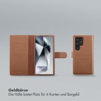 Selencia Olyn Abnehmbare Bookcase mit MagSafe Samsung Galaxy S24 Ultra - Braun