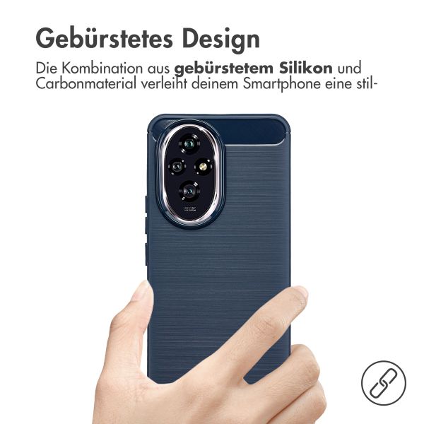 imoshion Brushed Back Cover für das Honor 200 - Dunkelblau