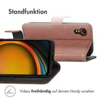 imoshion Luxuriöse Klapphülle Samsung Galaxy Xcover 7 - Braun