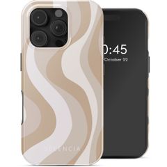 Selencia Vivid Tough Back Cover mit MagSafe für das iPhone 16 Pro Max - Desert Waves Beige