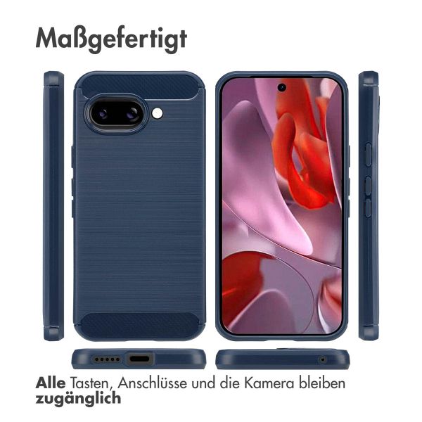 imoshion Brushed Back Cover Google Pixel 9A - Dunkelblau