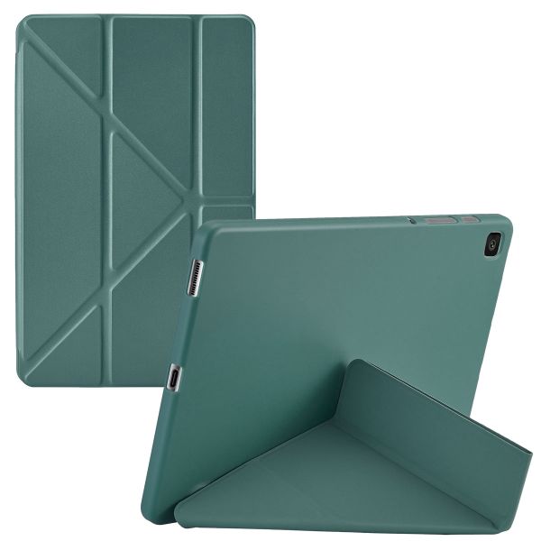 imoshion Origami Klapphülle für das Samsung Galaxy Tab S6 Lite / Tab S6 Lite (2022) / Tab S6 Lite (2024) - Dunkelgrün