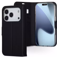 Accezz Wallet TPU Klapphülle Apple iPhone 17 Pro - Black
