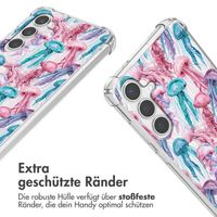 imoshion Design Hülle mit Band Samsung Galaxy S24 Plus - Jellyfish Watercolor