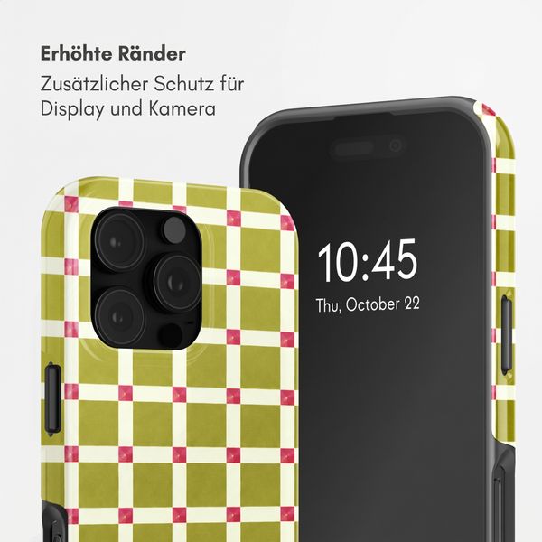 Selencia Vivid Back Cover Apple iPhone 16 Pro - Check This Olive