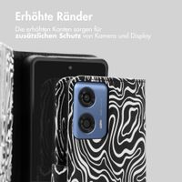 imoshion Design Klapphülle Motorola Moto G04 / G24 - Black And White