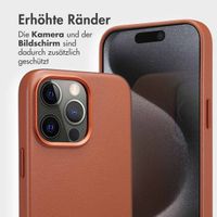 Accezz 2-in-1 Klapphülle aus Leder mit MagSafe Apple iPhone 15 Pro Max - Sienna Brown