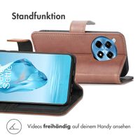 imoshion Luxuriöse Klapphülle OnePlus 12R - Braun