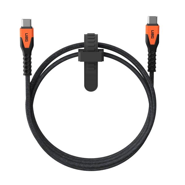 UAG Kevlar® Kern USB-C zu USB-C Ladekabel - 1,5 Meter - Schwarz / Orange