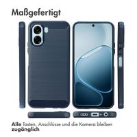imoshion Brushed Back Cover Oppo A6x (4G/5G) - Dunkelblau
