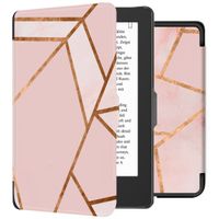 imoshion Design Slim Hard Case Klapphülle für das Tolino Shine 4 - Pink Graphic