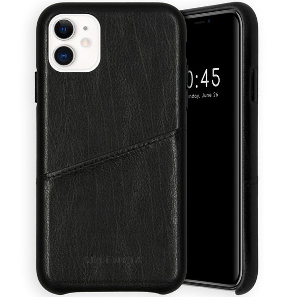 Selencia Vayu Veganes Leder-Backcover Schwarz für das iPhone 11