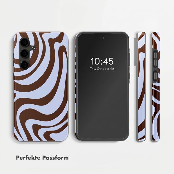 Selencia Vivid Back Cover Samsung Galaxy S24 FE - Dream Swirl Chocolate