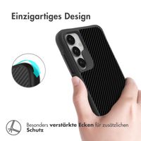 imoshion Rugged Hybrid Carbon Case für das Samsung Galaxy A15 (5G/4G) - Black / Carbon