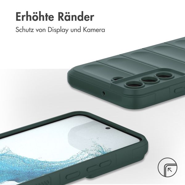 imoshion EasyGrip Back Cover für das Samsung Galaxy S22 - Dunkelgrün