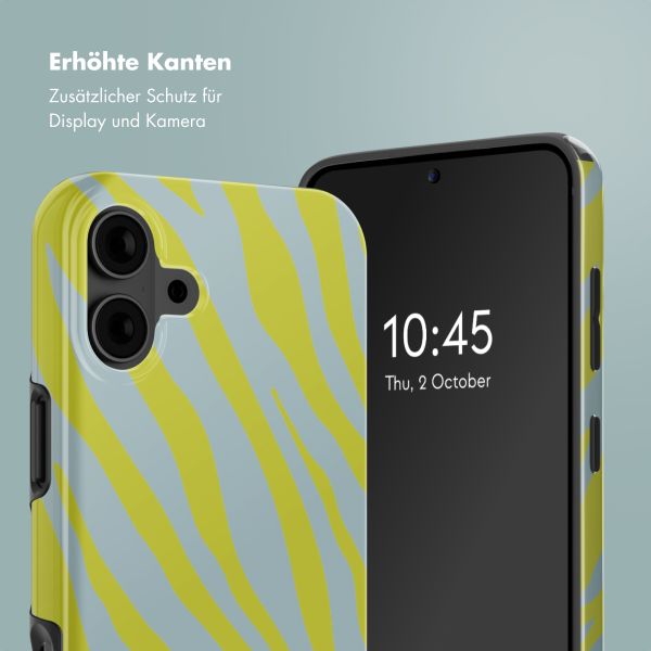 Selencia Vivid Rückabdeckung mit MagSafe iPhone 16 - Zebra Winter Sky Titanium Yellow