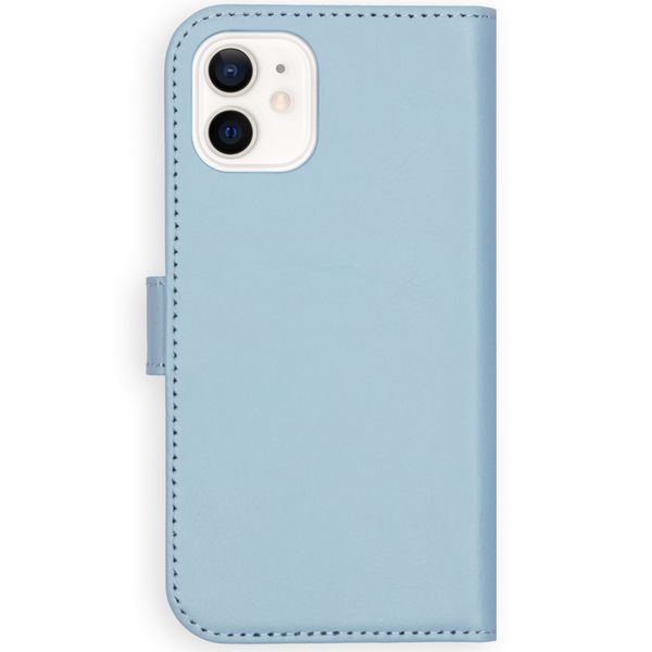 Selencia Echtleder Klapphülle Apple iPhone 12 Mini - Air Blue