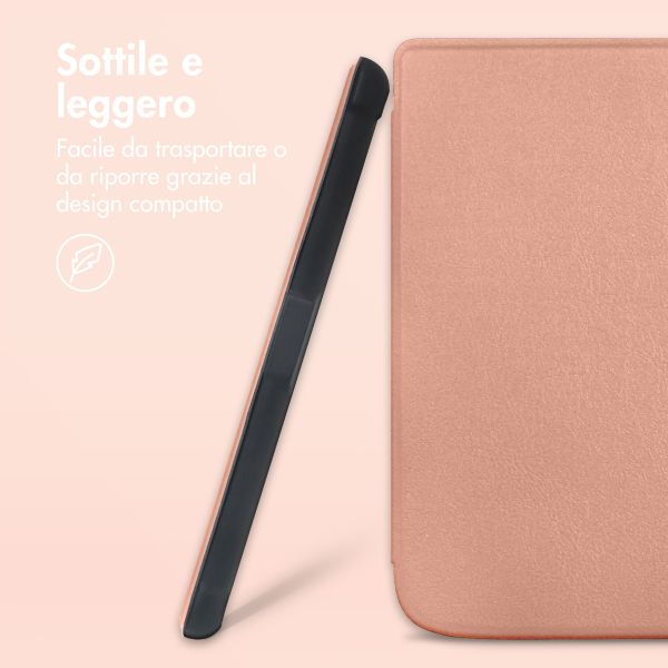 imoshion Slim Soft Case Klapphülle Kobo Clara 2E / Tolino Shine 4 - Rosé gold