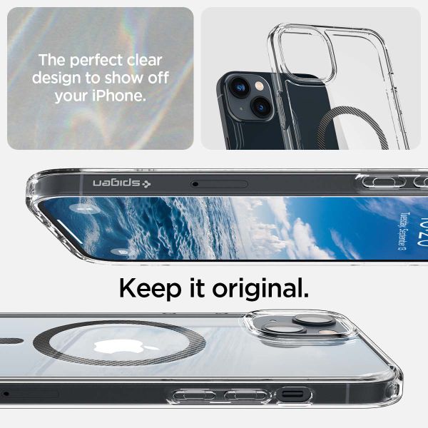 Spigen Ultra Hybrid™ Case MagSafe für das iPhone 14 Plus - Carbon Fiber