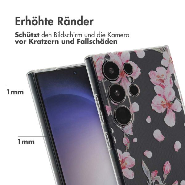 imoshion Design Hülle Samsung Galaxy S24 Ultra - Blossom Watercolor