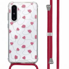 imoshion Design Hülle mit Band Samsung Galaxy A26 - Dusty Rose Connected Hearts