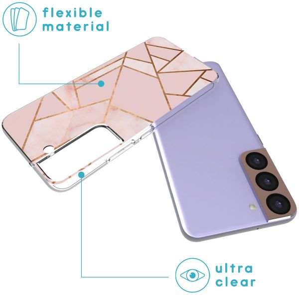 imoshion Design Hülle Samsung Galaxy S22 - Pink Graphic