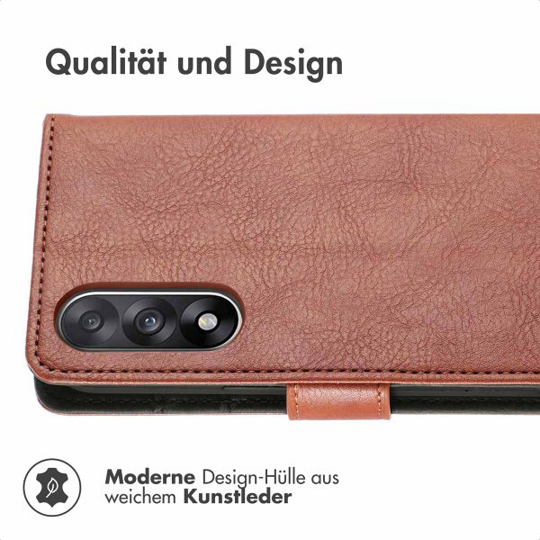 imoshion Luxuriöse Klapphülle OnePlus Nord 5 - Braun