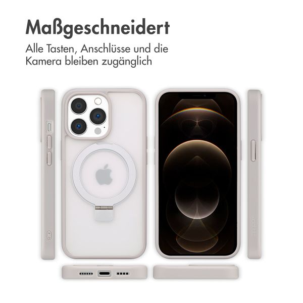 Accezz Ring Stand Backcover mit MagSafe Apple iPhone 13 Pro - Grau