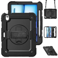 Accezz ﻿Robustes Back Cover mit Schultergurt Apple iPad Air 11 Zoll (2025) M3 / (2024) M2 - Schwarz