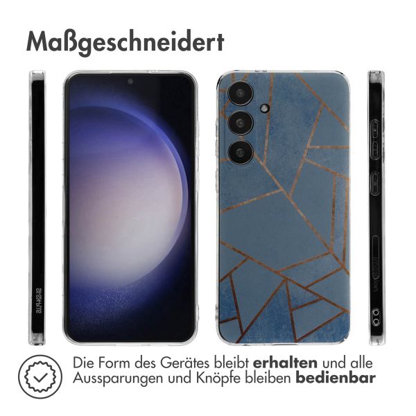 imoshion Design Hülle Samsung Galaxy S24 Plus - Blue Graphic