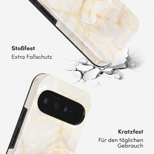 Selencia Vivid Rückabdeckung mit MagSafe Google Pixel 11 - Golden Beige Marble