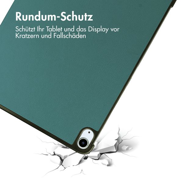 imoshion Trifold Klapphülle Apple iPad Air 13 Zoll (2025) M3 / (2024) M2 - Dunkelgrün