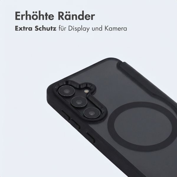 imoshion Transparente Bookcase mit MagSafe Samsung Galaxy S25 / S24 - Schwarz