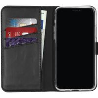 Selencia Echtleder Klapphülle Apple iPhone 11 Pro - Schwarz