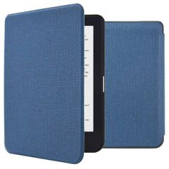 imoshion Canvas Sleepcover Klapphülle für das Kobo Clara HD - Dunkelblau