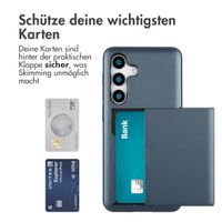 imoshion Backcover mit Kartenfach für das Samsung Galaxy S25 - Dunkelblau