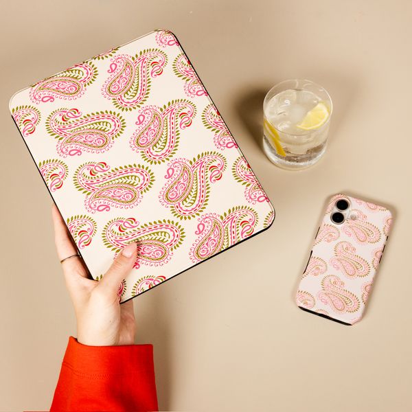 Selencia Vivid Klapphülle Apple iPad Air 11 Zoll (2026) M4 / (2025) M3 / (2024) M2 / Air 5 (2022) / Air 4 (2020) - Paisley Blush