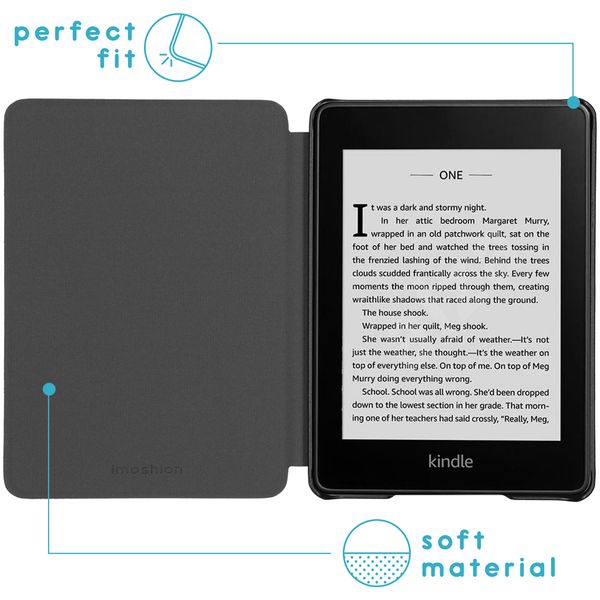 imoshion Design Slim Hard Case Klapphülle Amazon Kindle 10 - Green Leopard