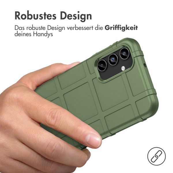 imoshion Rugged Shield Backcover für das Samsung Galaxy A15 (5G/4G) - Dunkelgrün