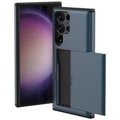 imoshion Backcover mit Kartenfach Samsung Galaxy S23 Ultra - Dunkelblau
