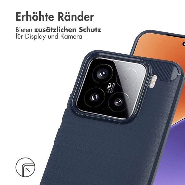 imoshion Brushed Back Cover für das Xiaomi 15 - Dunkelblau