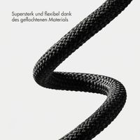 imoshion Braided USB-C-zu-USB-C-Kabel 100 W - 1 Meter - Schwarz