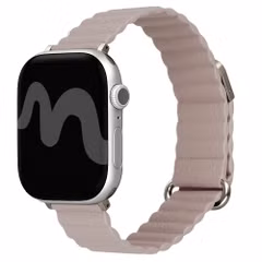 imoshion Magnetisches Kunstlederarmband für Apple Watch | 44/45/46/49 mm - Beige