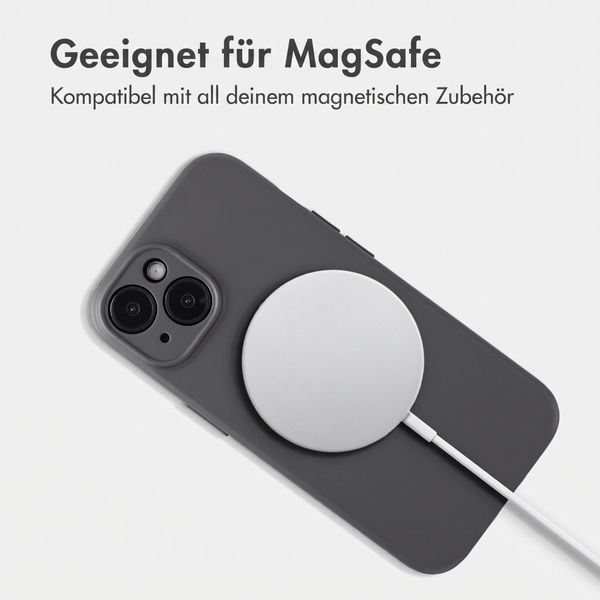 Accezz Grip Backcover mit MagSafe Apple iPhone 15 - Grau