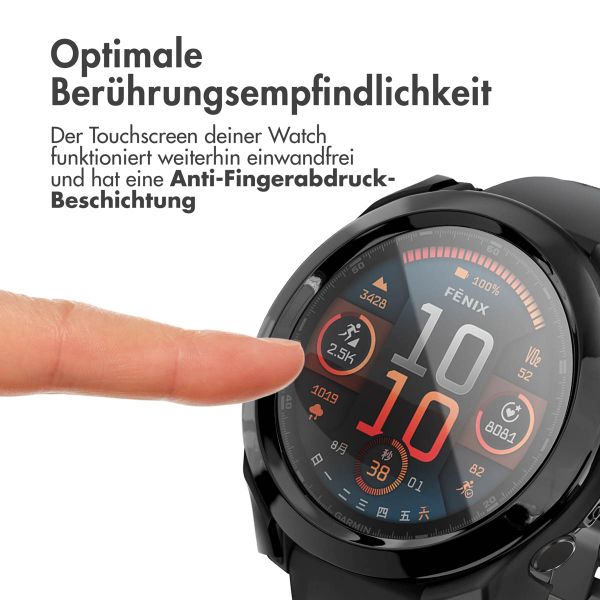 imoshion Full Cover Hard Case Garmin Fenix 8 - 43 mm - Schwarz