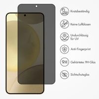 Accezz Privacy Displayschutz aus gehärtetem Glas für das Samsung Galaxy S25 Plus