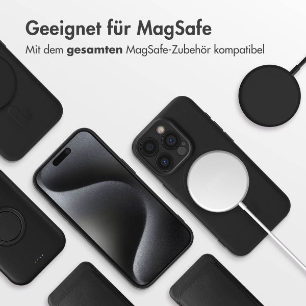 imoshion Color Back Cover mit MagSafe Apple iPhone 15 Pro - Schwarz